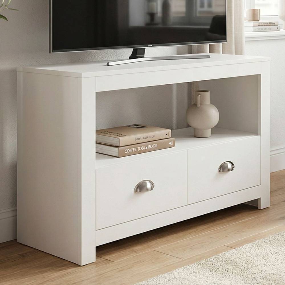 TV Lowboard in Weiß - Finnluca
