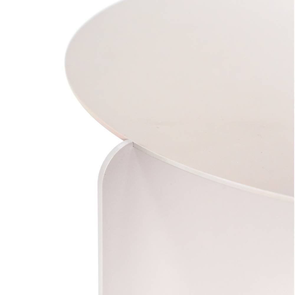 Stahl-Beistelltisch in Taupe - Jemilia
