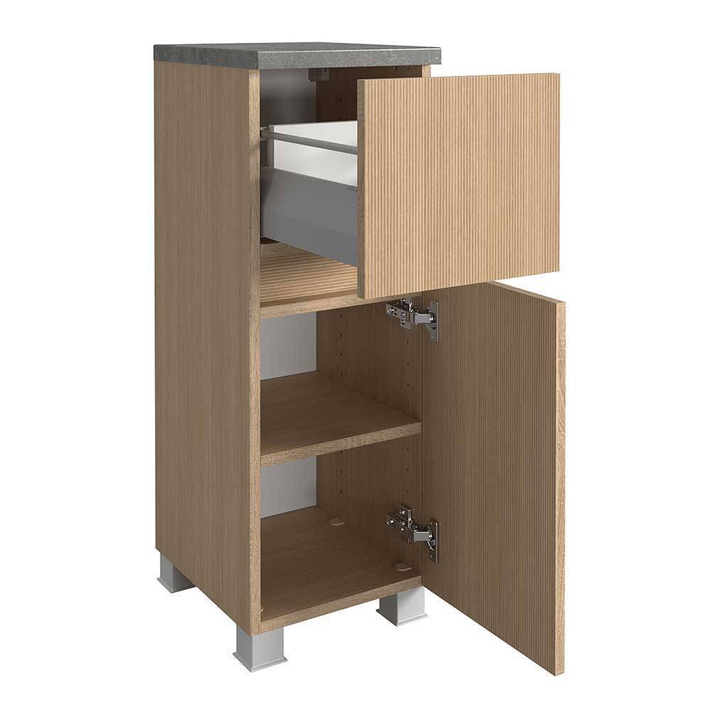 Kompletteinrichtung Badmöbel Set - Leitha (fünfteilig)