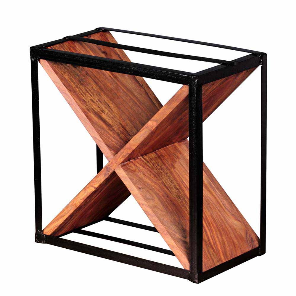 X-Form Weinregal Bebevos aus Holz und Metall