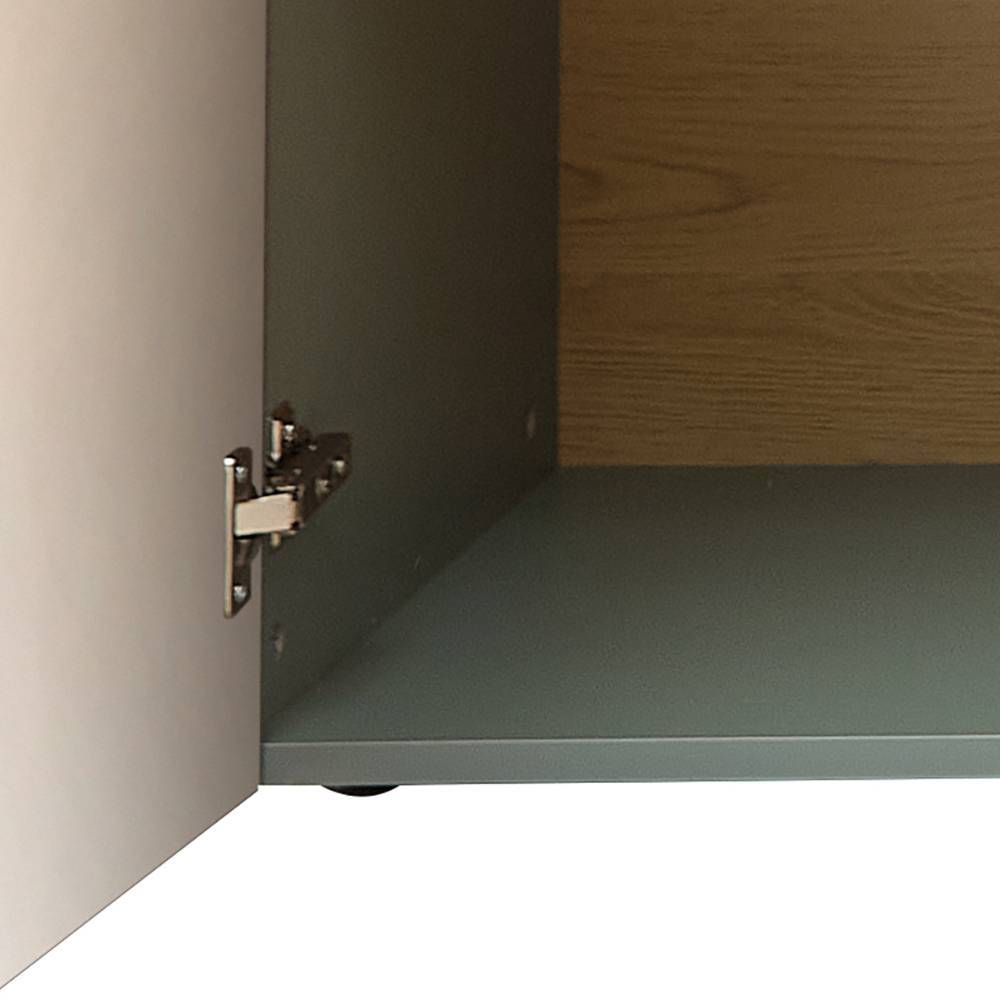 Highboard in Graugrün und Wildeiche Natur - Halimi