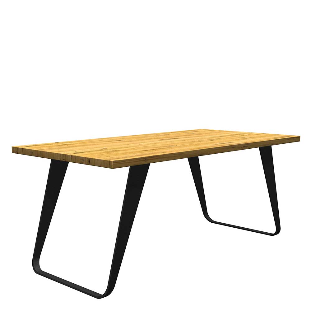 Eichenholz Tisch mit Bügelgestell - Vescinas