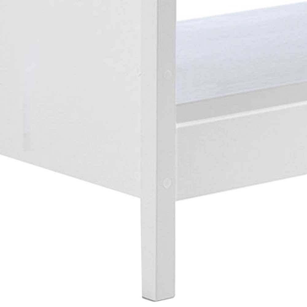 Herz Design Himmelbett in Weiß - Grandory
