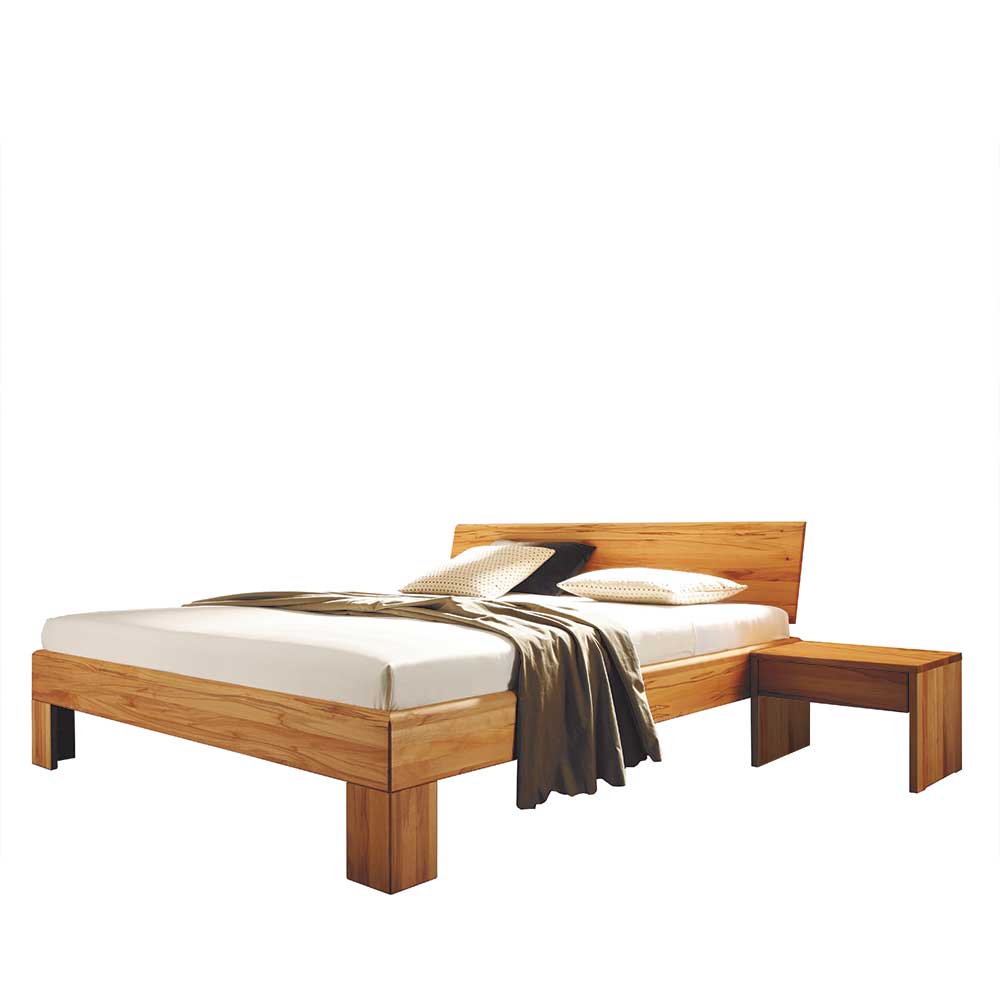 Holz Doppelbett mit Nachttischen - Rudacia I (dreiteilig)