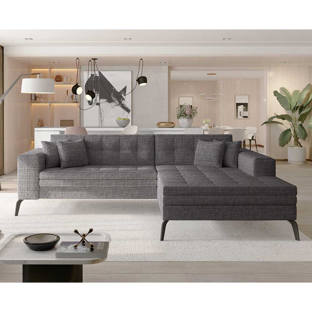 Viersitzer Sofaecke in Beigegrau - Javolena