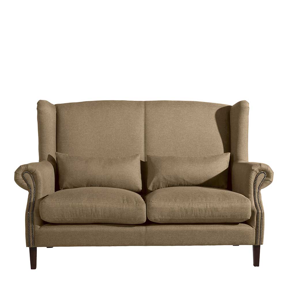 Vintage-Sofa in Beige Stoffbezug - Dream