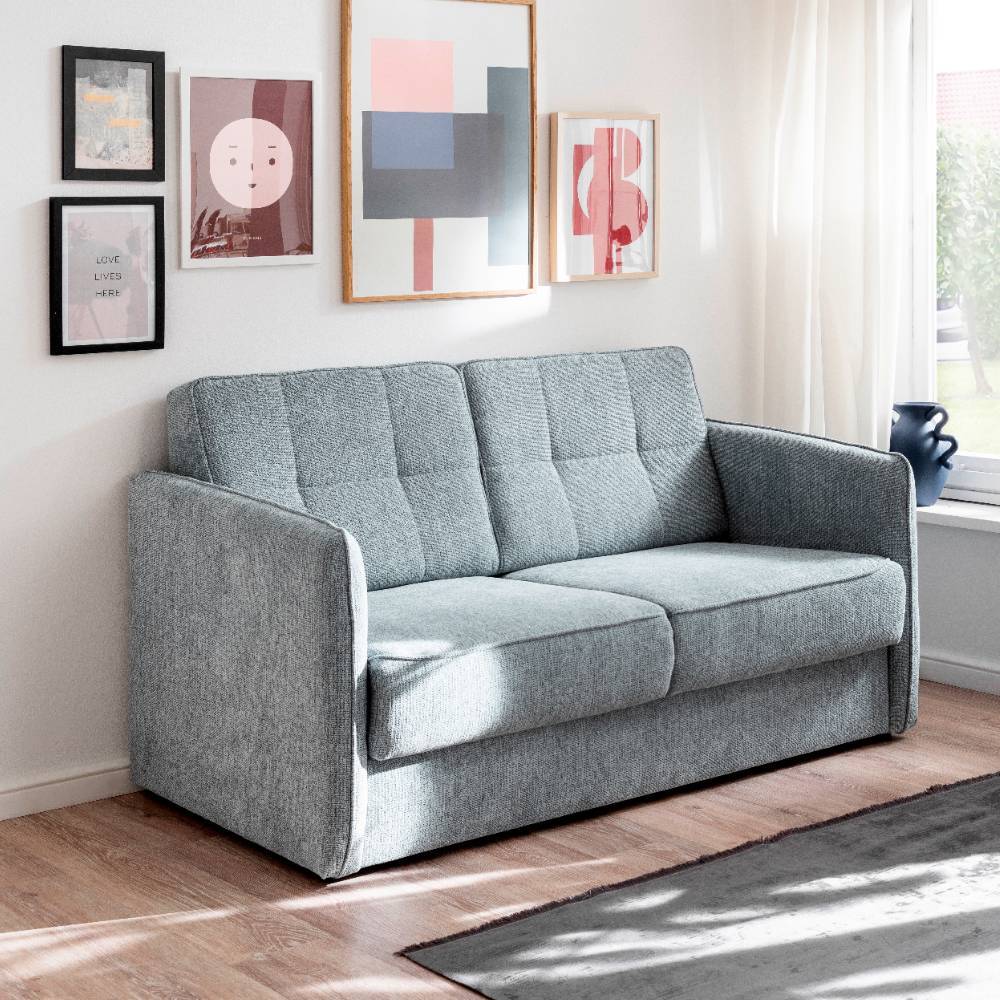 Ausziehcouch in Mintgrün Chenille - Nice