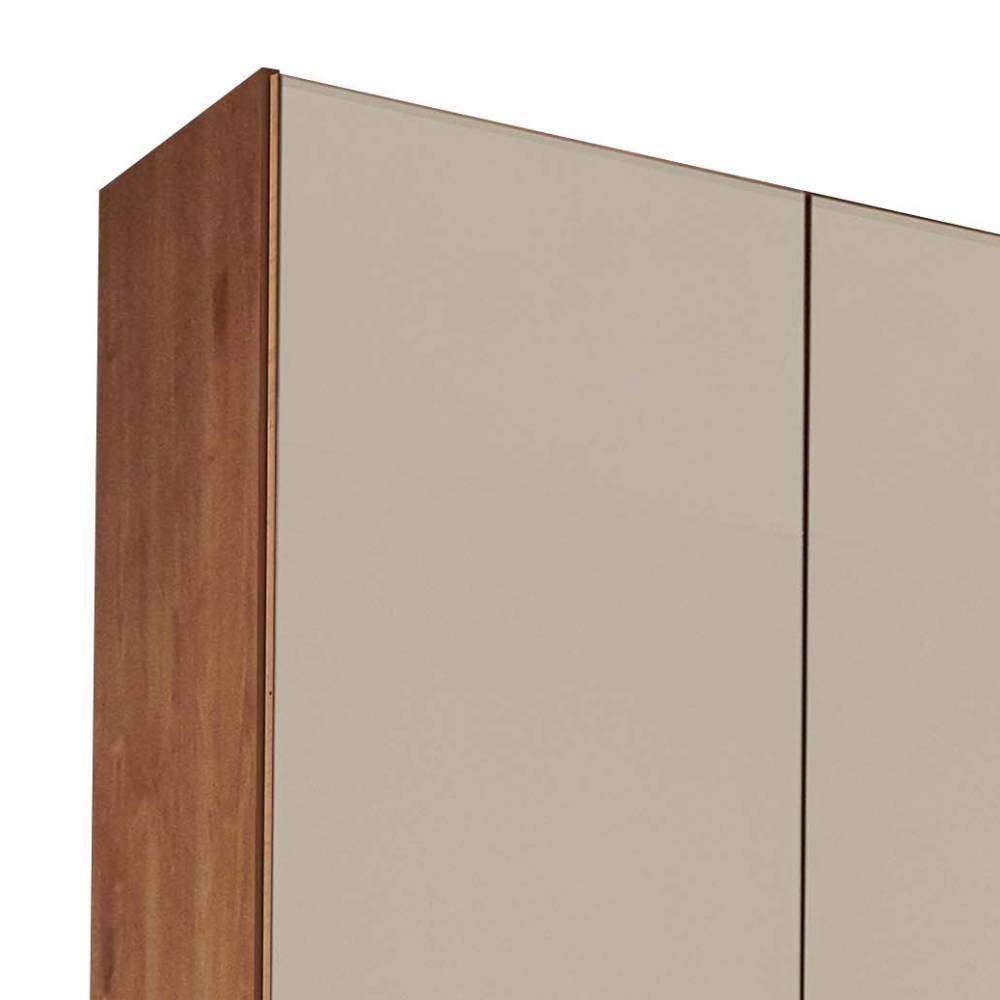 4-türiger Schlafzimmerschrank in Champagner - Angelina