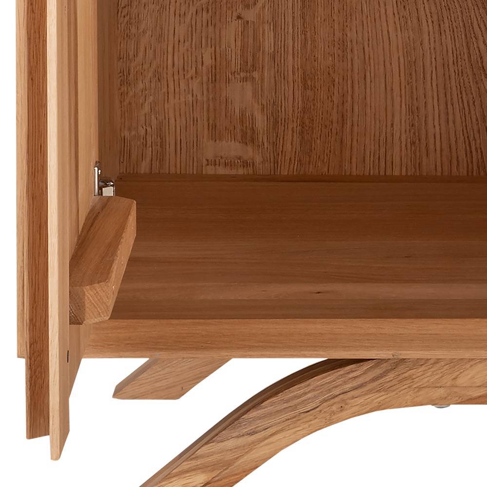 Wildeiche Highboard mit Doppeltür - Fredellia