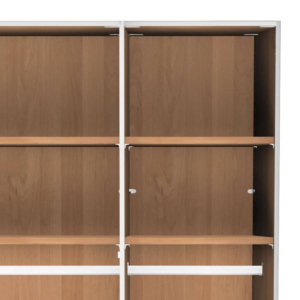 3-türiger Kleiderschrank in Erle teilmassiv - Hung