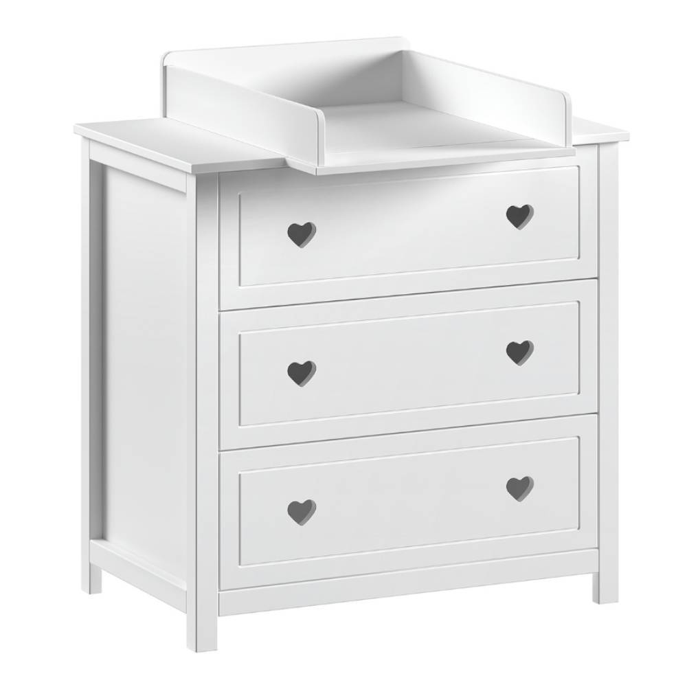 Babybett und Wickelkommode Set - Grandory (dreiteilig)