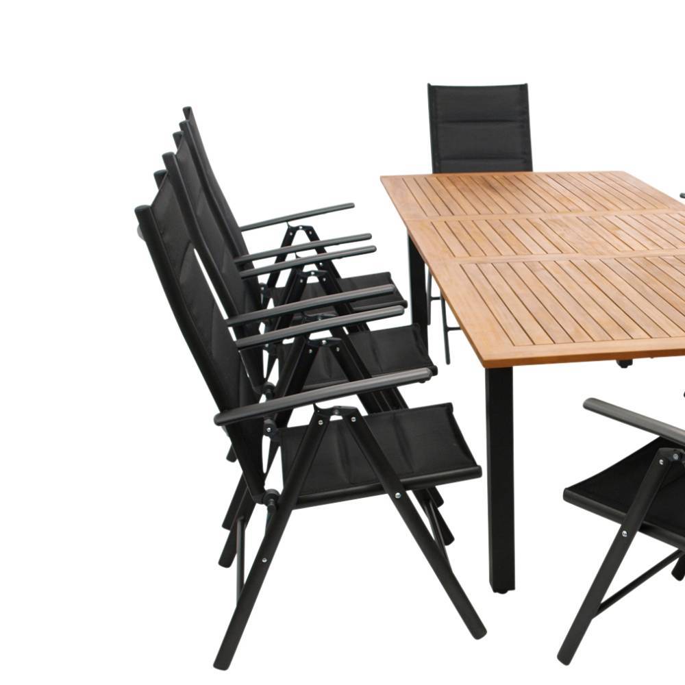 Garten Tischgruppe für acht Personen - Jily (neunteilig)