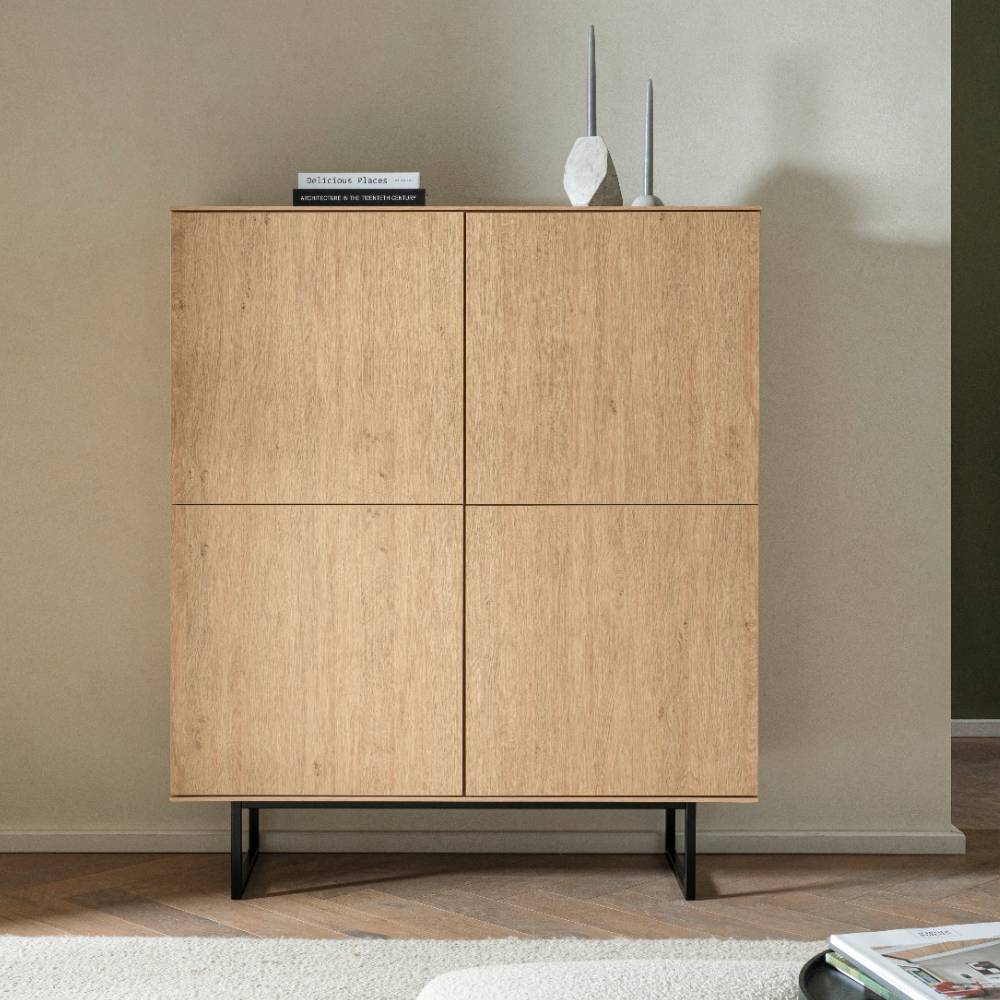 Highboard in Eiche Stone - Jaskin