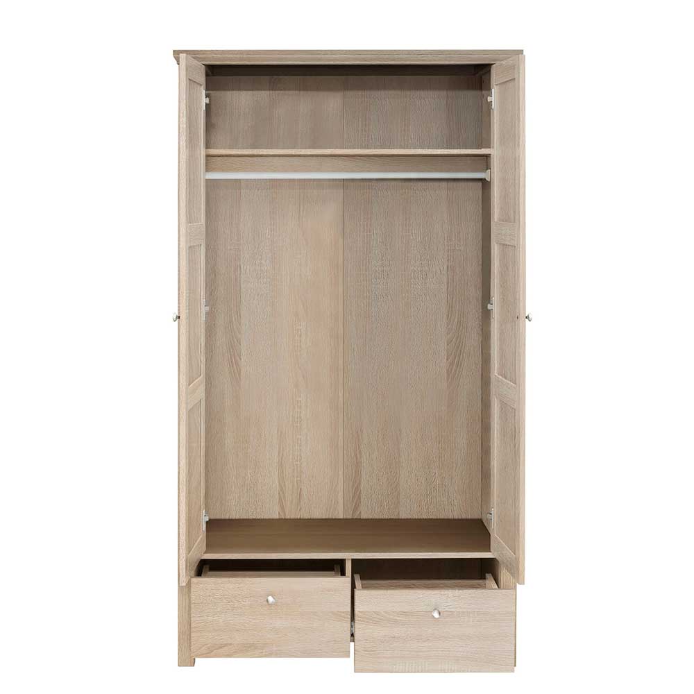 100x180x55 Schlafzimmerschrank mit Schubladen & Türen - Restania
