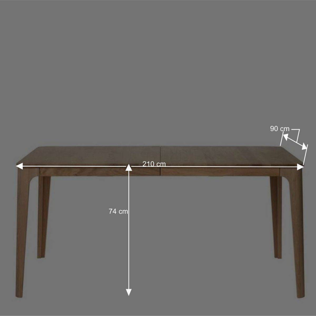 Küchen Tisch mit Mittelauszug & 2 Einlegeplatten - Svessia