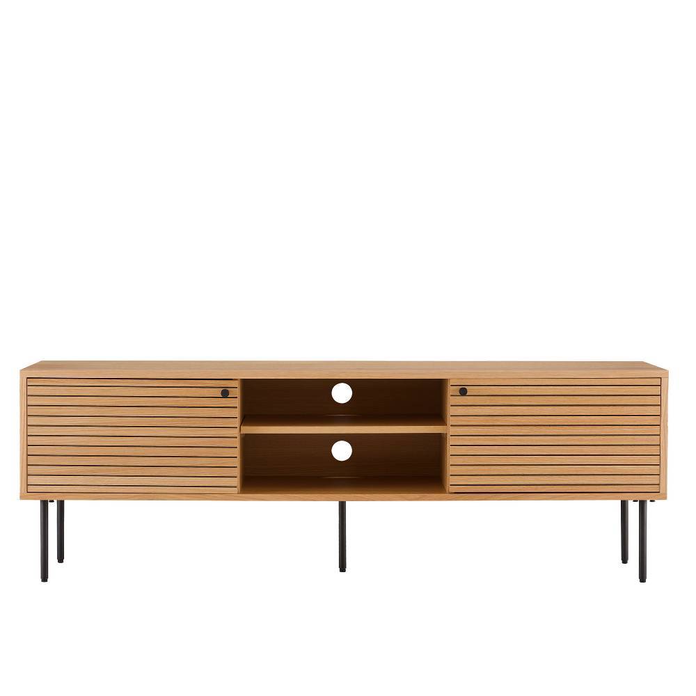 TV Lowboard mit Eiche Furnier - Virona