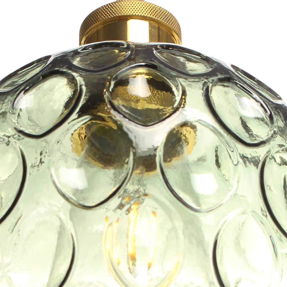 Hängende Deckenlampe aus Glas in Grün - Ravonia