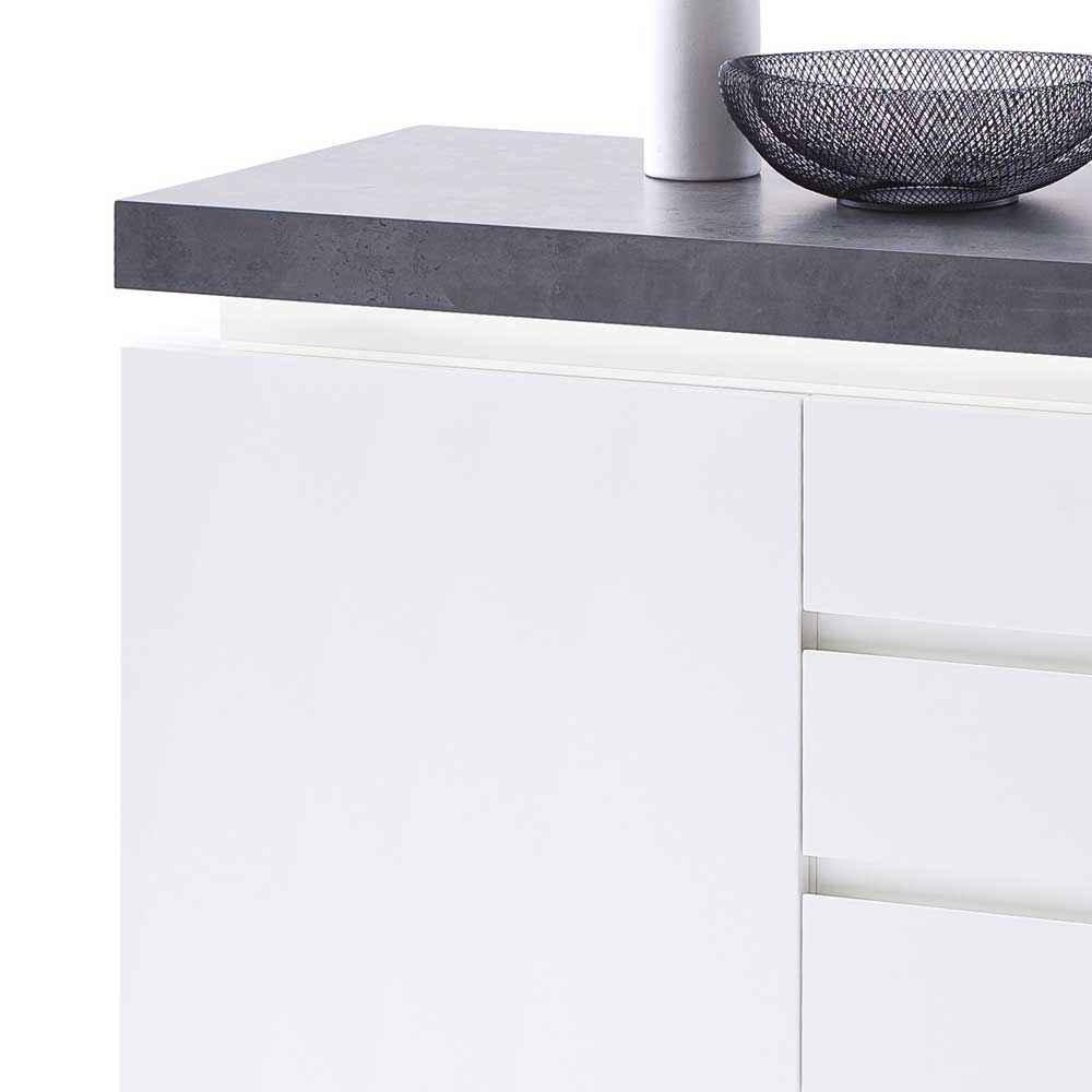 Design Sideboard Rebelvo mit dimmbarer LED Beleuchtung