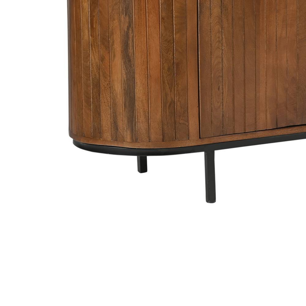 Retro Design TV Lowboard aus Mangoholz - Galadira