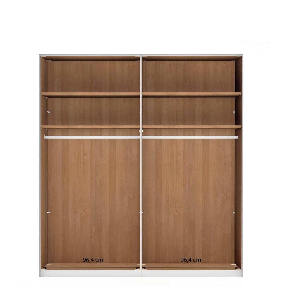 4-türiger Kleiderschrank mit zwei Spiegeltüren - Murray