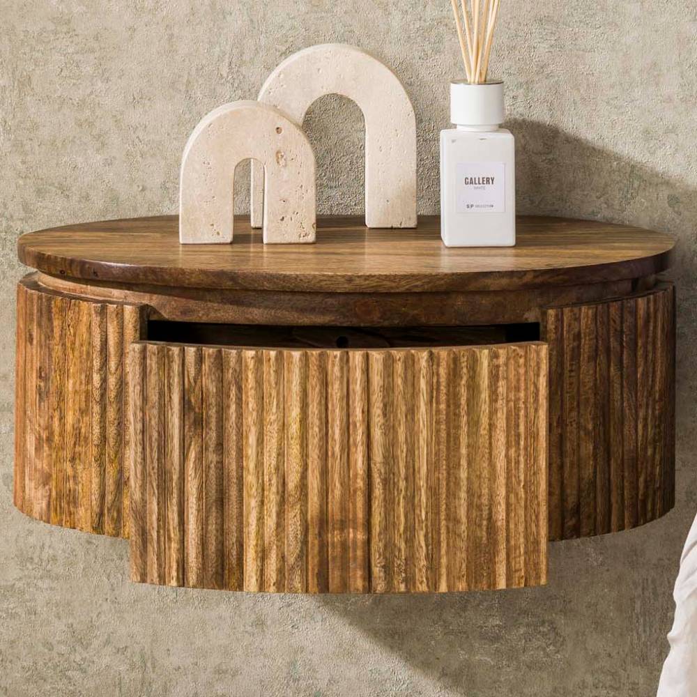 Hänge-Design-Nachtkommode aus Mangoholz - Alde