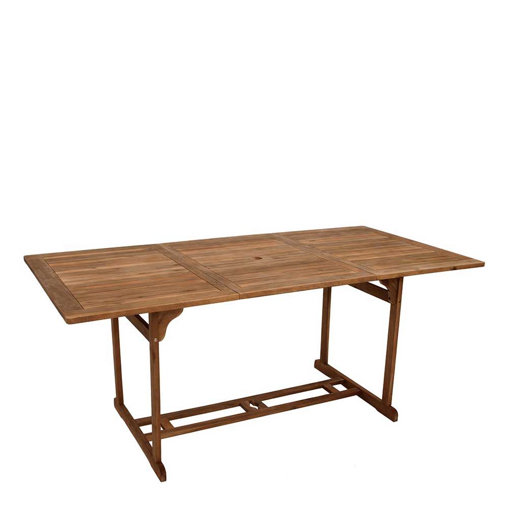 180x90 Outdoor Tisch aus Massivholz Akazie - Vibulam