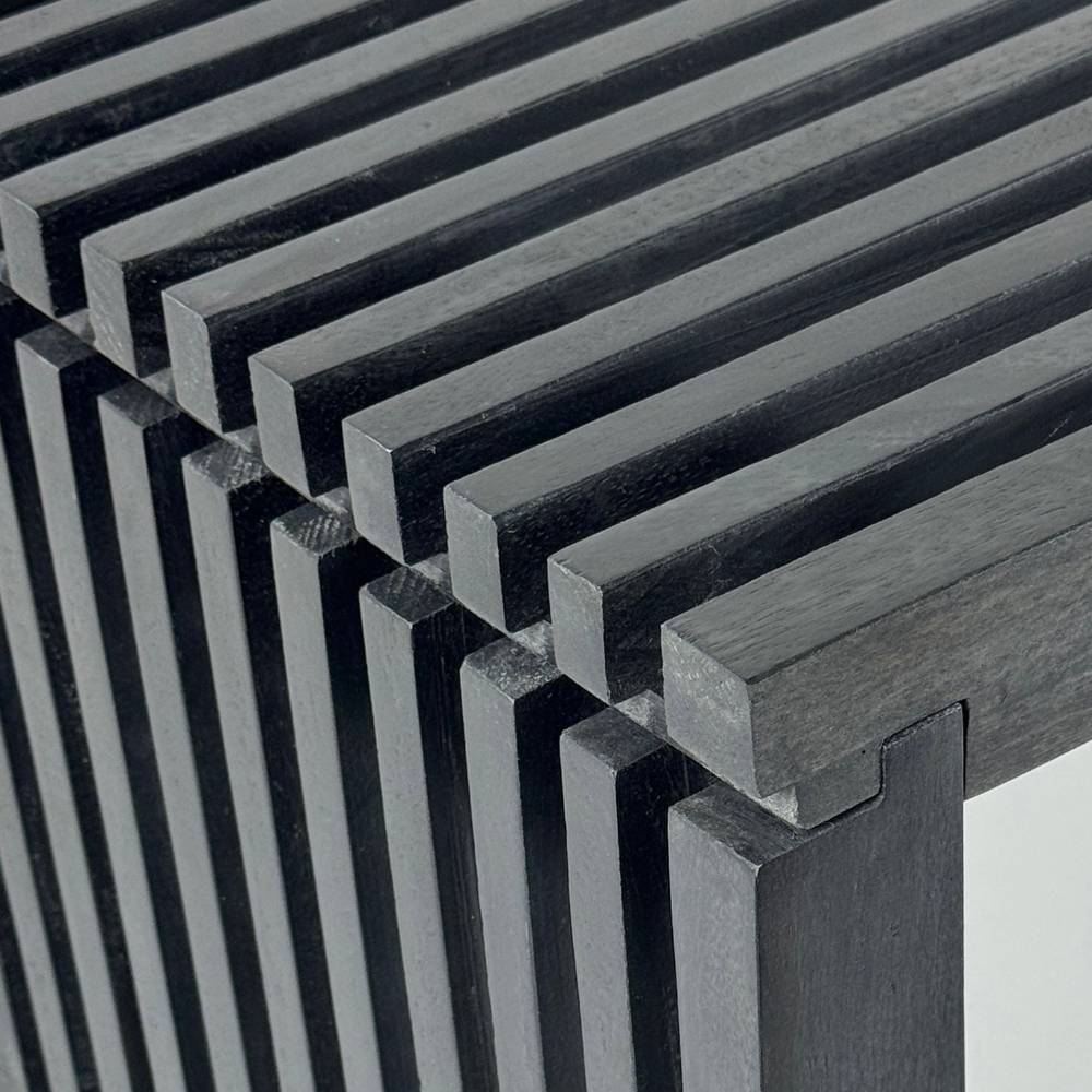 Design-Garderobenbank in Schwarz - Andarina