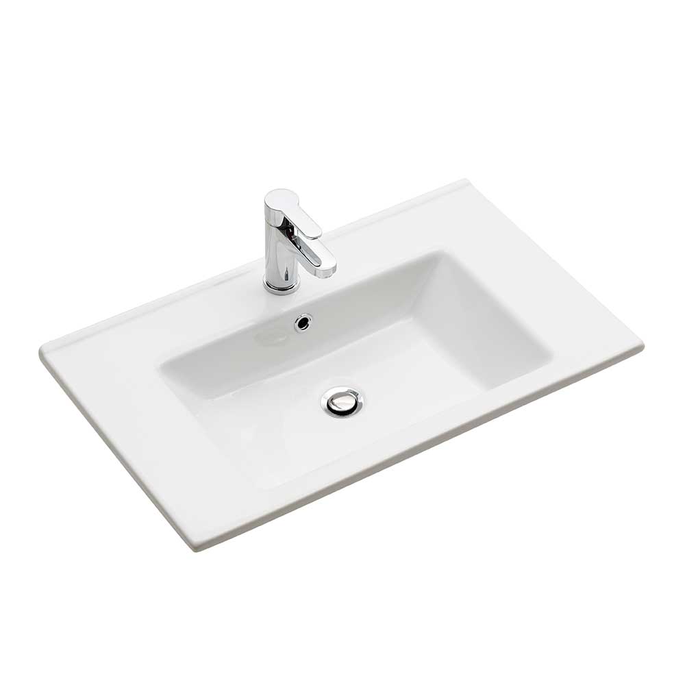 Waschplatz und Midischrank Set - Zenata (dreiteilig)