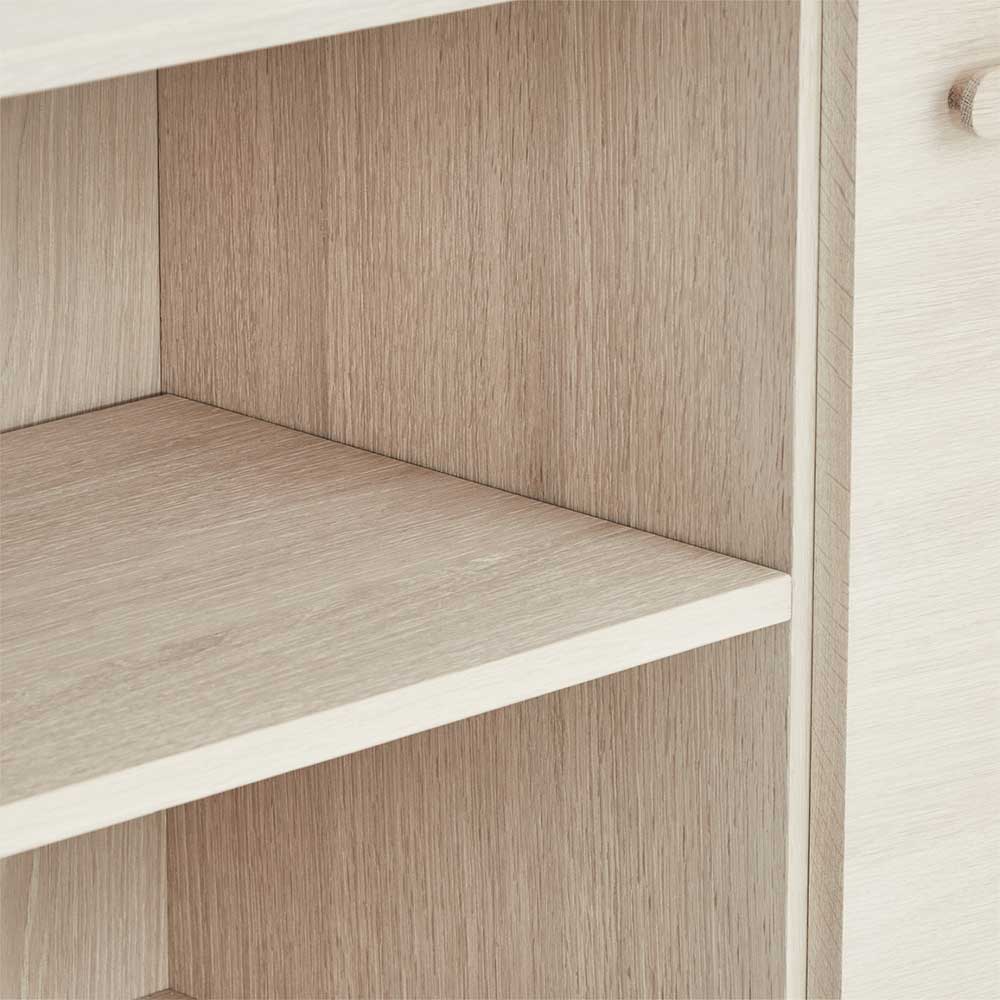 Skandi Highboard in Eiche Weiß - Lametla