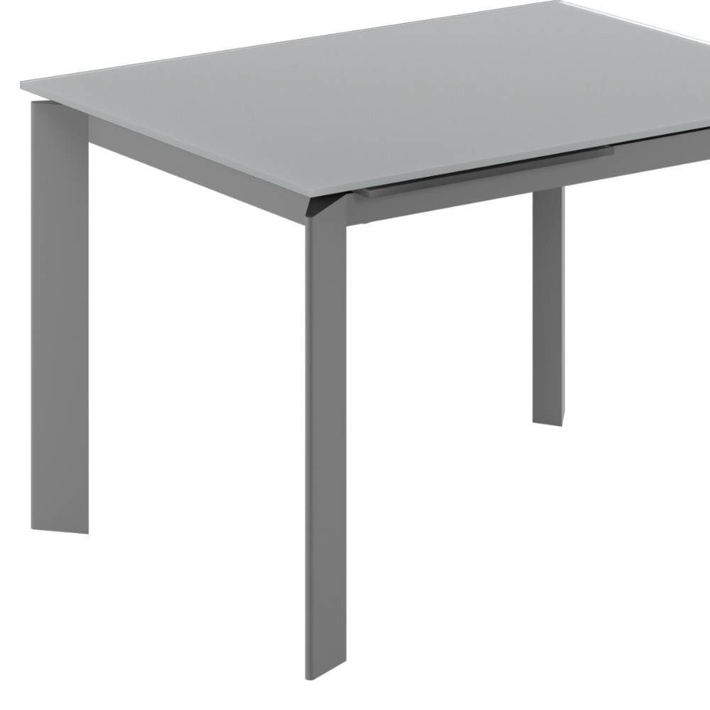 Küchentisch aus Glas und Metall - Lienna