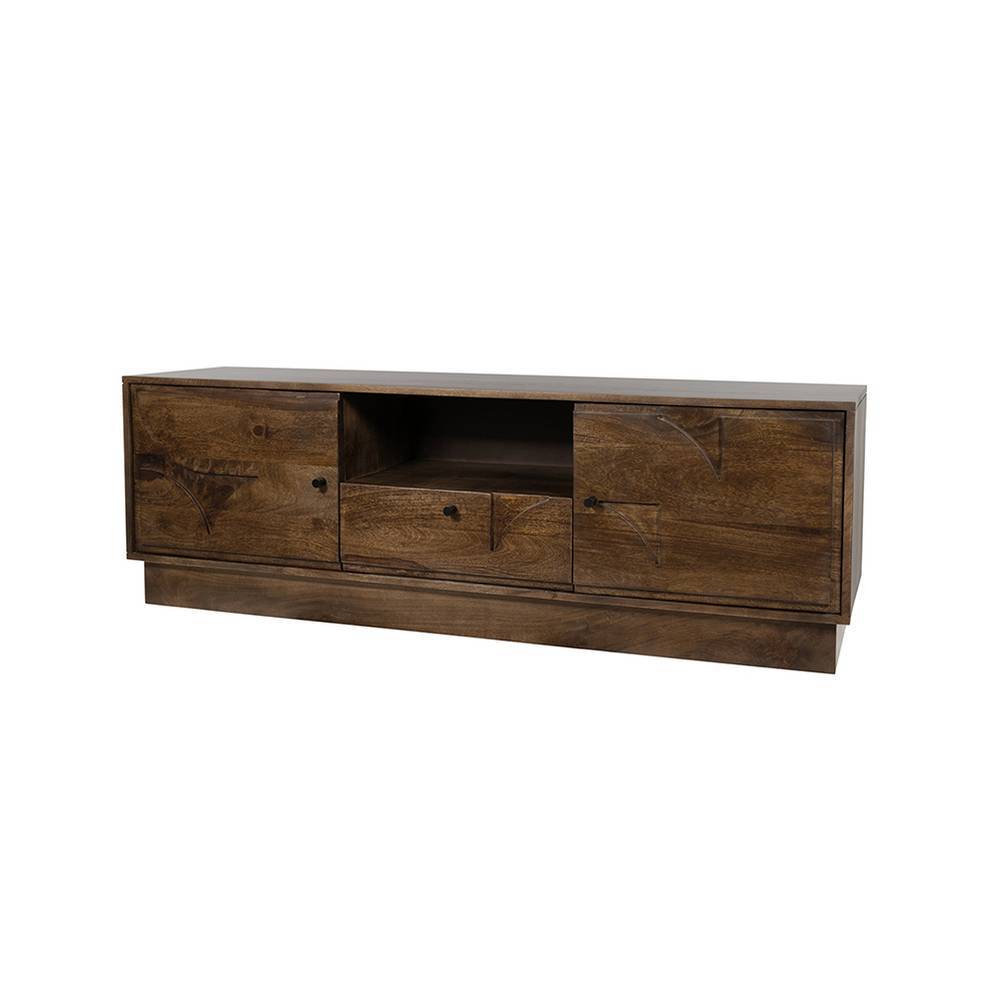 Holz TV Schrank im modernen Design mit Schublade und viel Stauraum für das Wohnzimmer – Albert