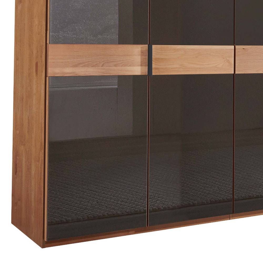 8-türiger Schlafzimmerschrank mit Glasfront - Hung
