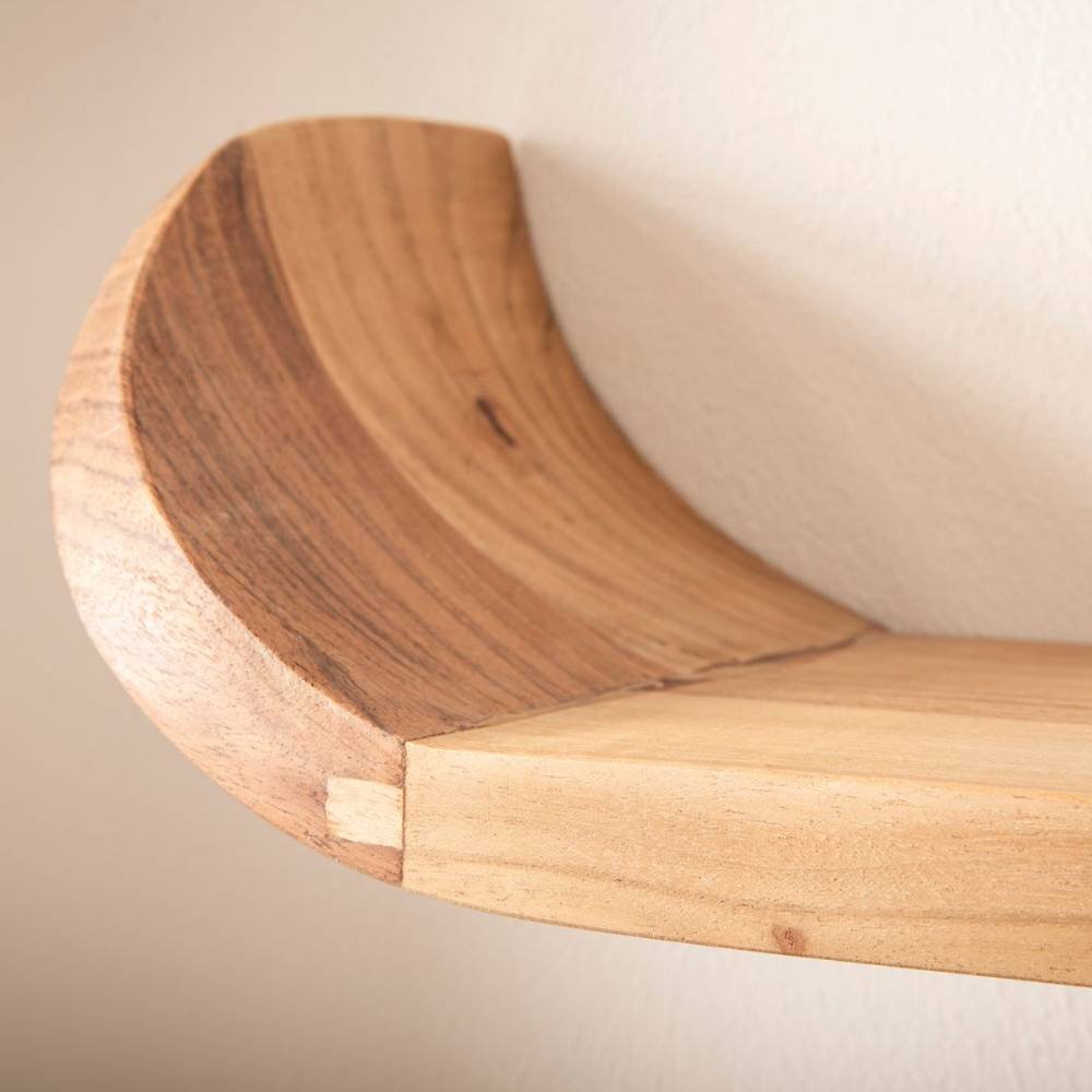 Verbindungselement des Mangoholz Wandregals im Skandi Design – Totroma