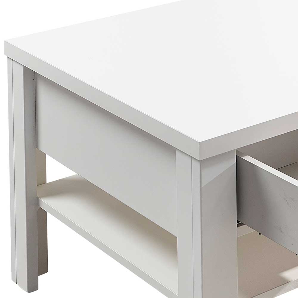 110x65 Wohnzimmer Tisch mit zwei Schubladen - Connassa