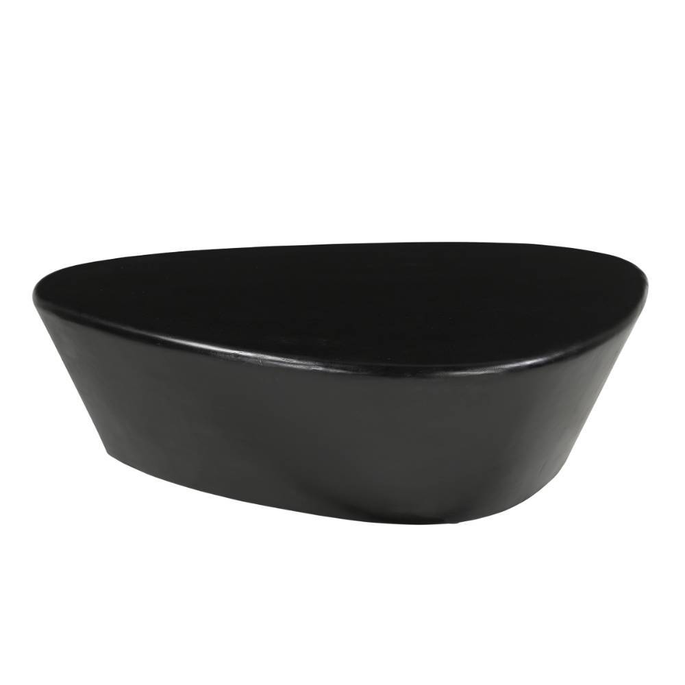 Schwarzer Couchtisch im Wankeldesign - Oglio