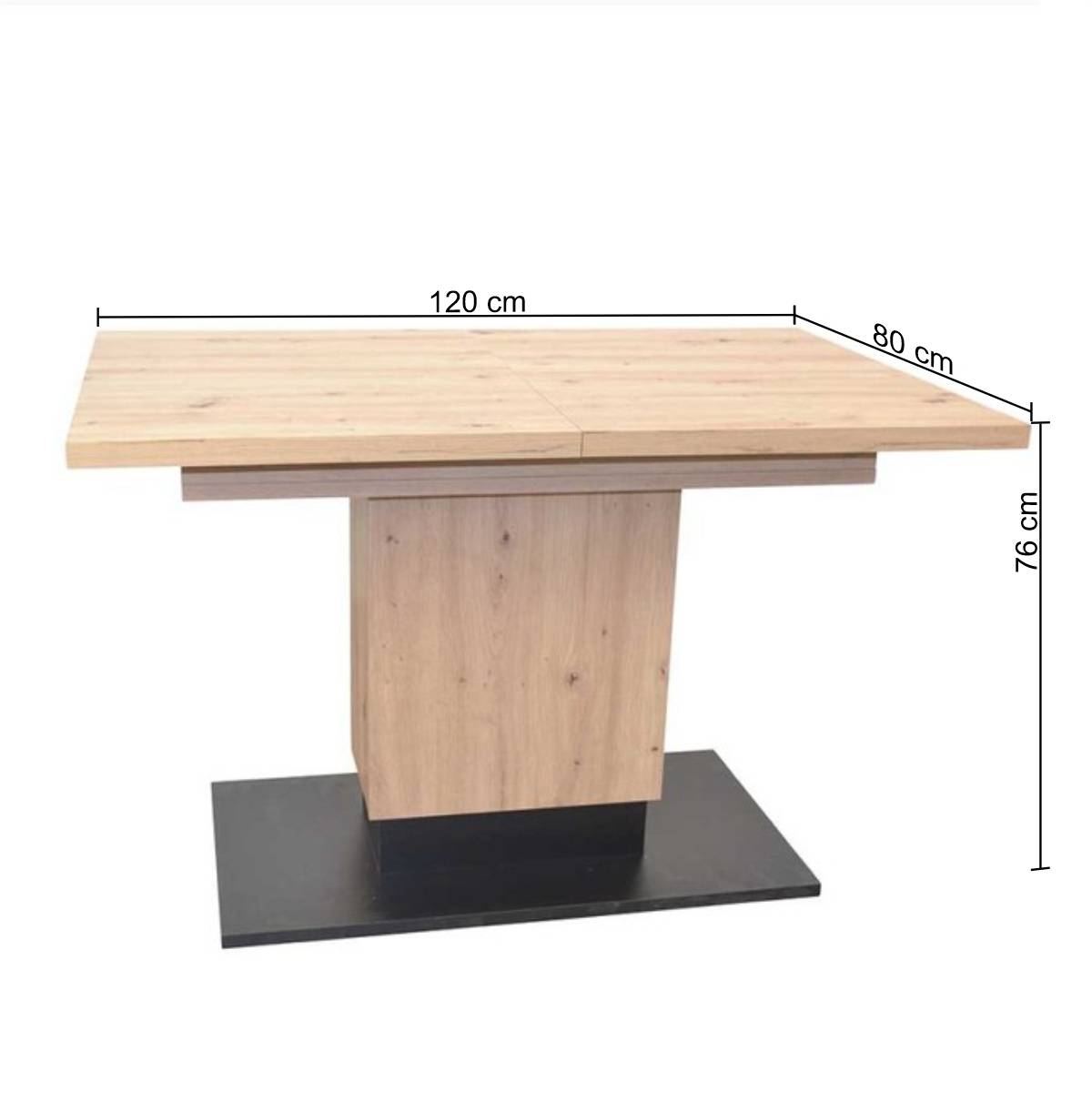 Ausziehbarer Esstisch mit zwei Einlegeplatten - Tree