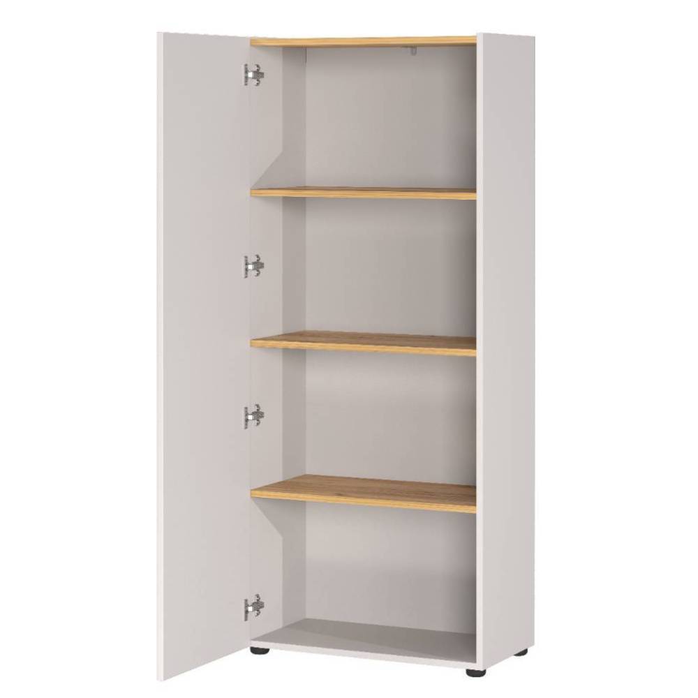 Büro Schreibtisch und Schrank Set - Chiron (dreiteilig)