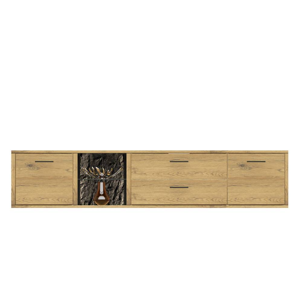 TV Board und Regale Set - Friburgo (dreiteilig)