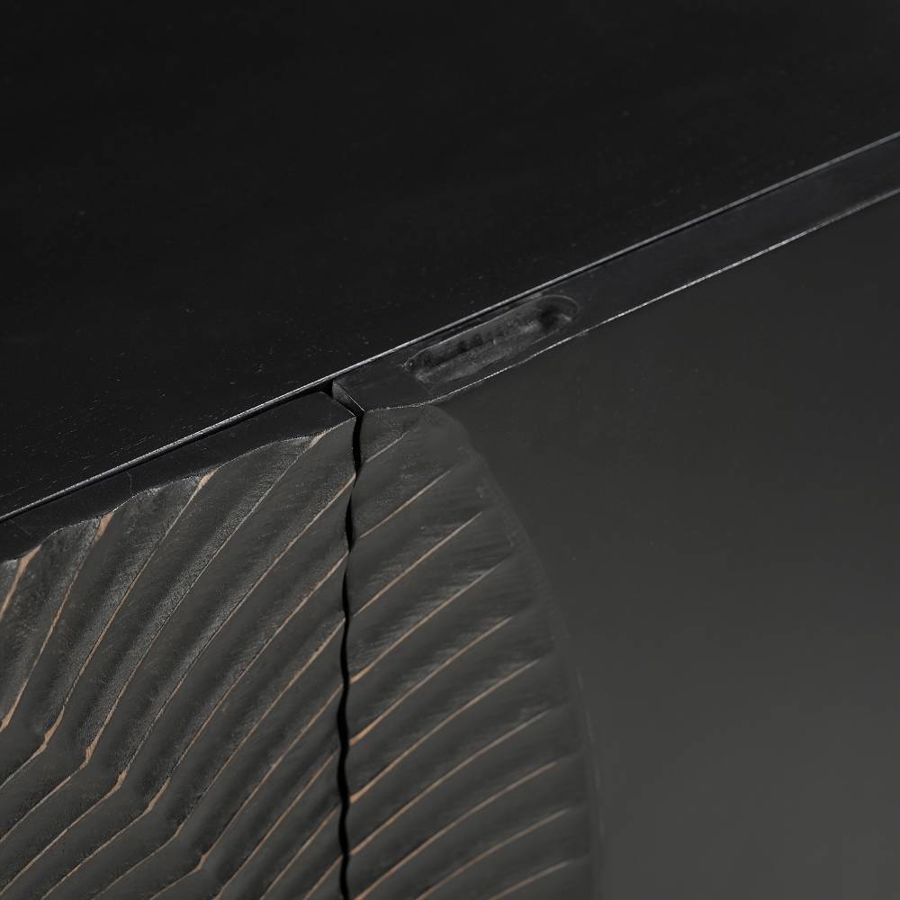 Design Sideboard in Schwarz und Gold - Oglio