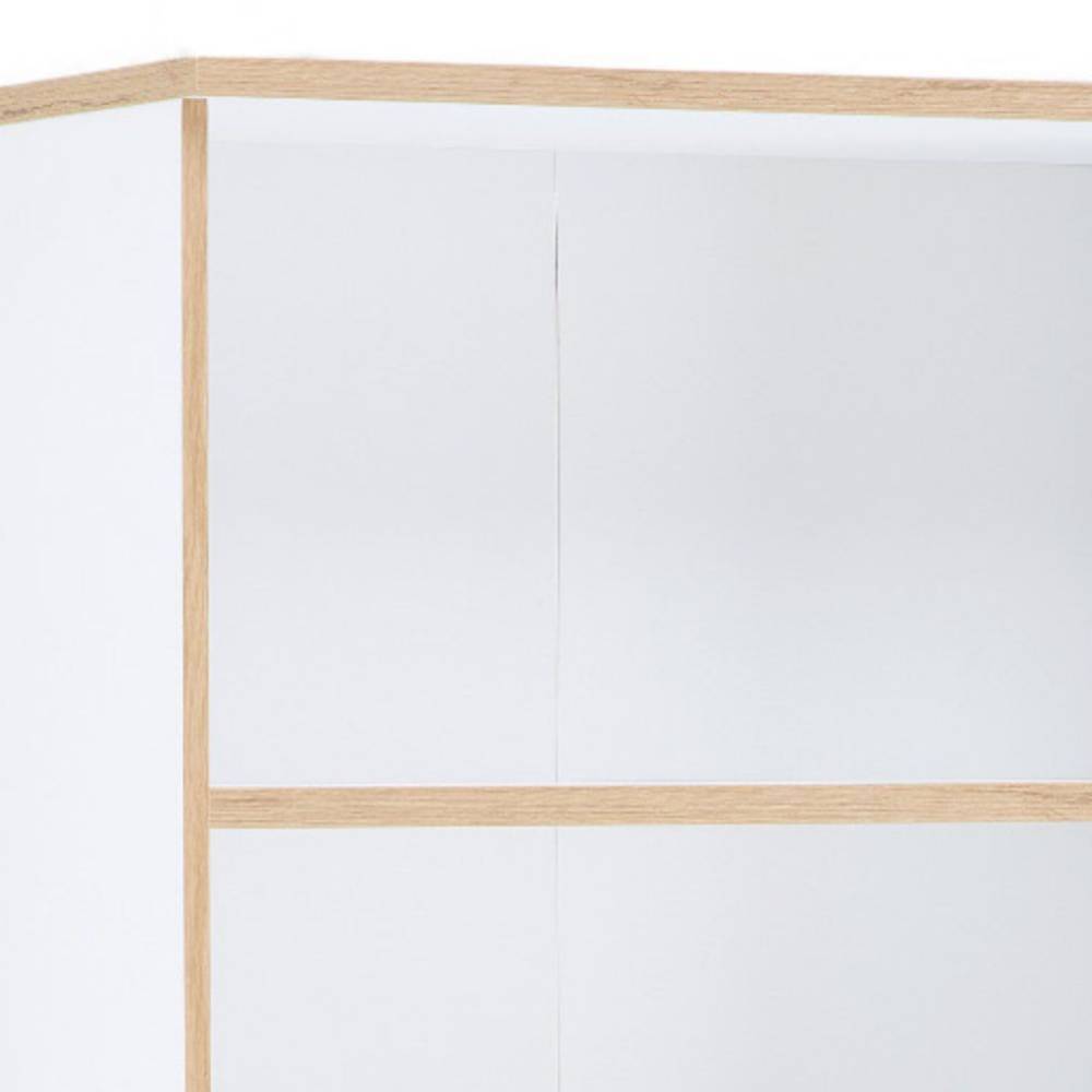 75cm breites Aktenordnerregal in Weiß - Anesto