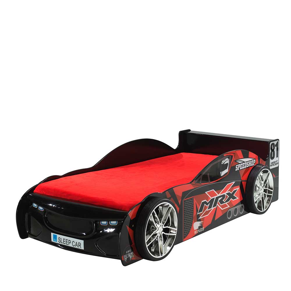 Autobett mit Matratze - Rennwagen Design - Olivo