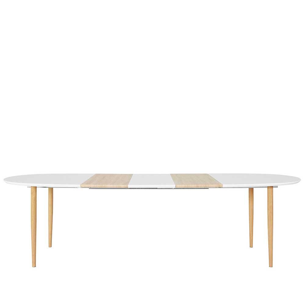 Ovaler Esstisch mit drei Einlegeplatten - Lorenaru