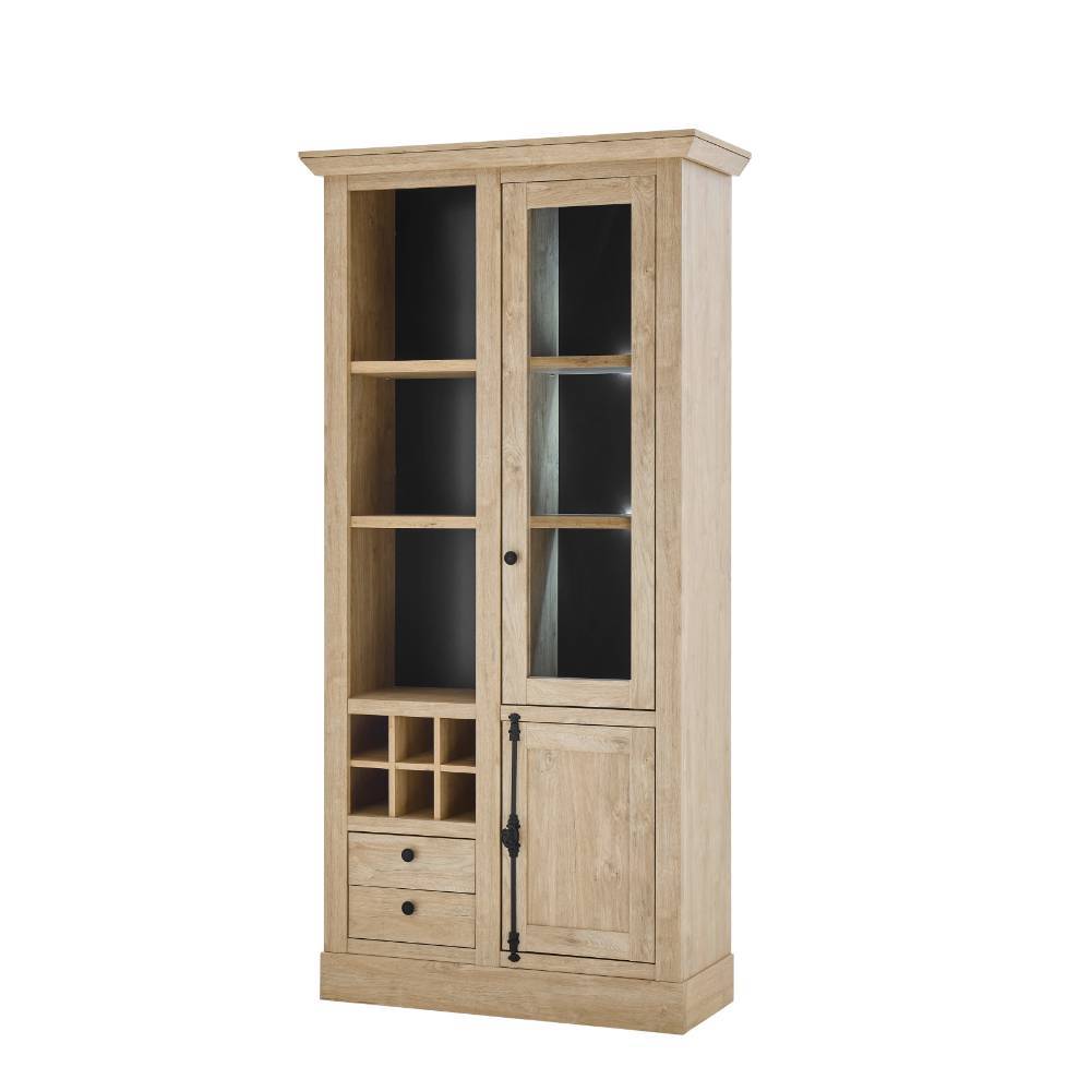 Landhaus-TV-Anbauwand Set - Hengas (dreiteilig)