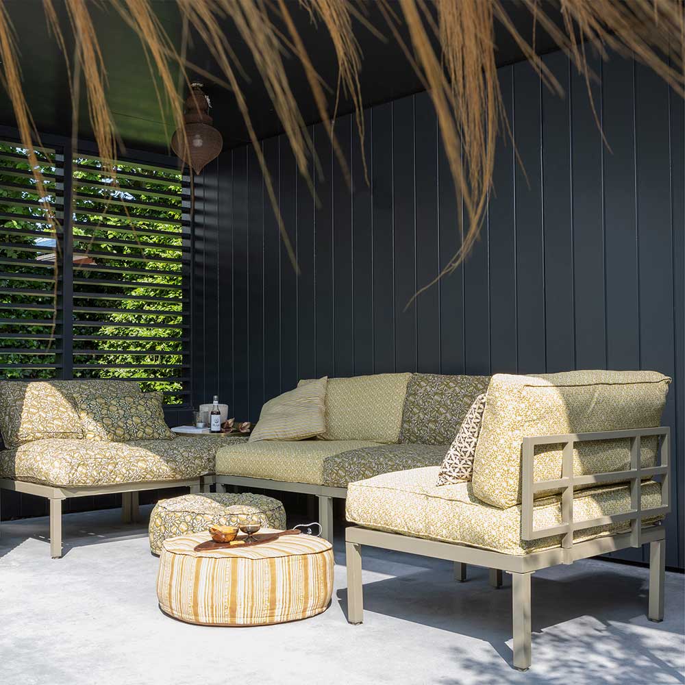 Garten Lounge-Sessel in Oliv Grün aus Alu - Blanco