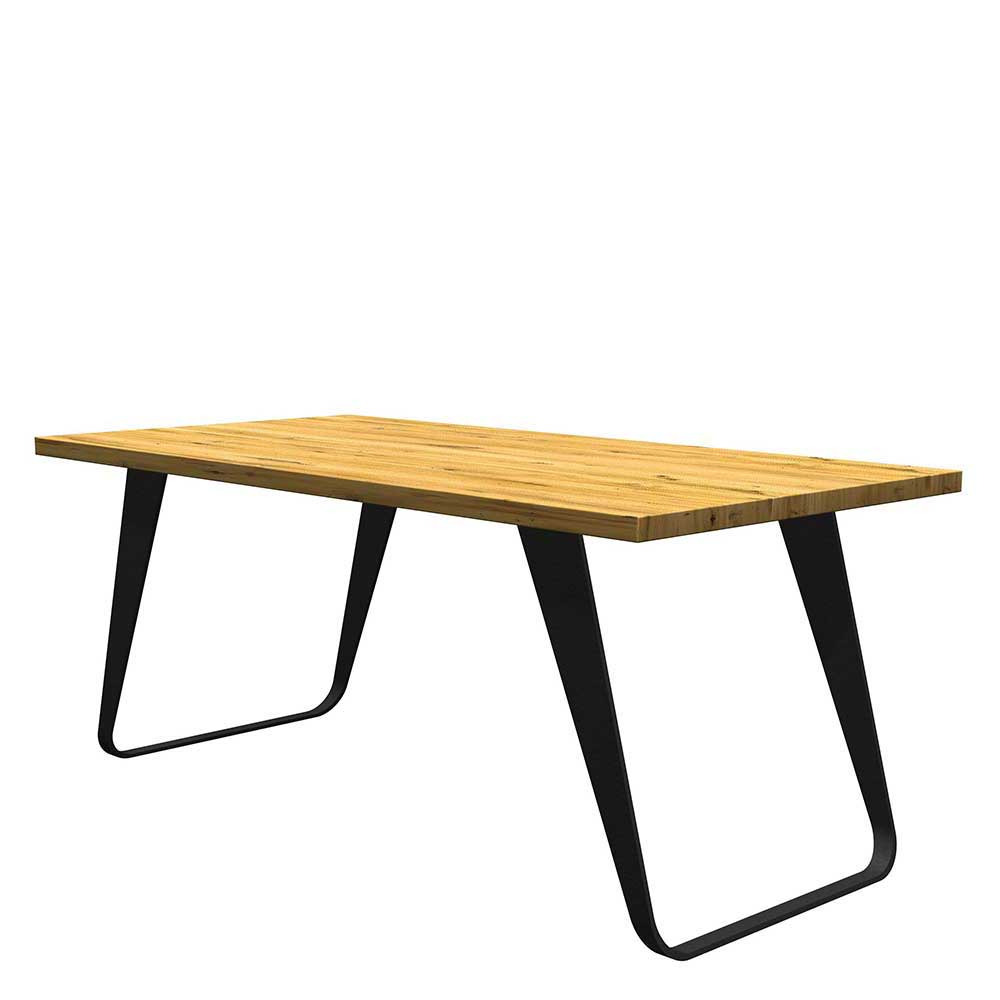 Eichenholz Tisch mit Bügelgestell - Vescinas
