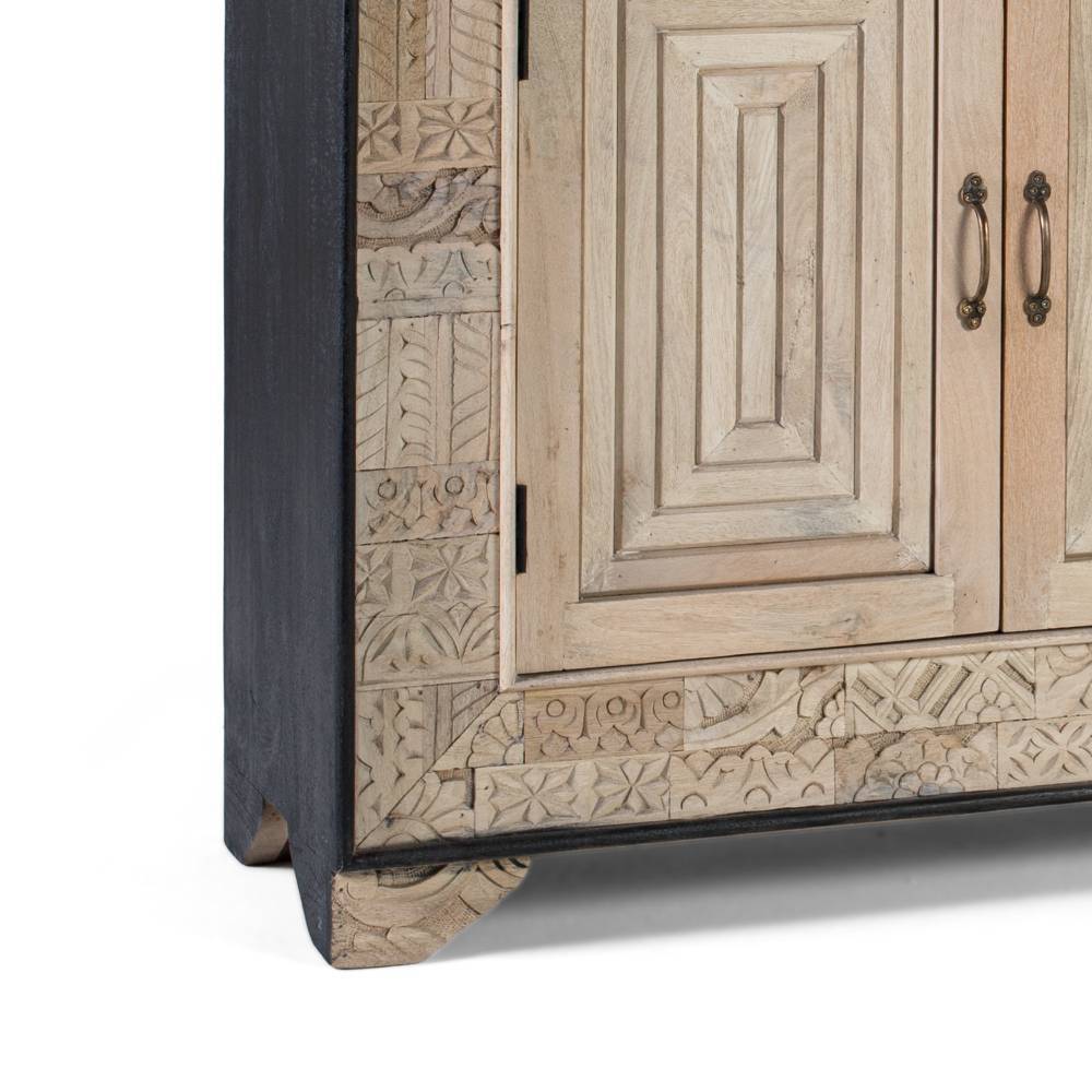 Design-Sideboard aus Mangobaum Massivholz - Wexford