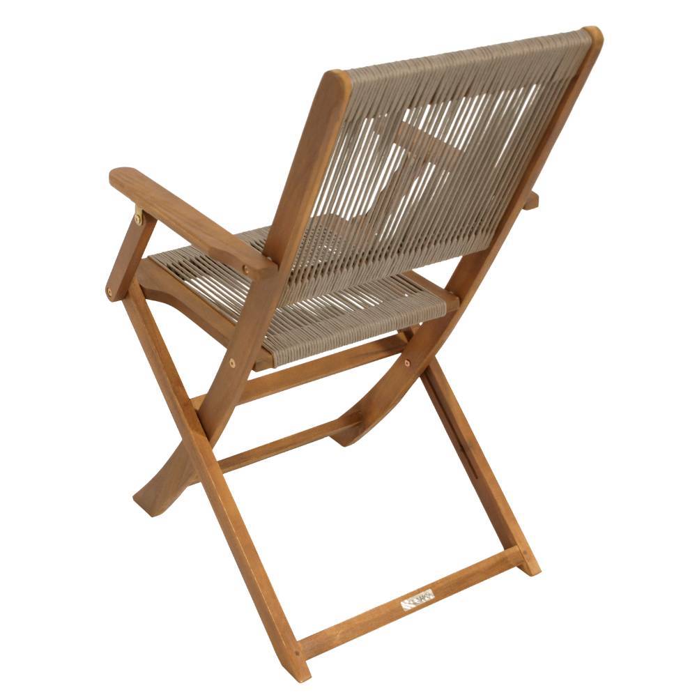 Scandi Chic Gartenstühle mit Kordel Bespannung - Sacalobra (2er Set)