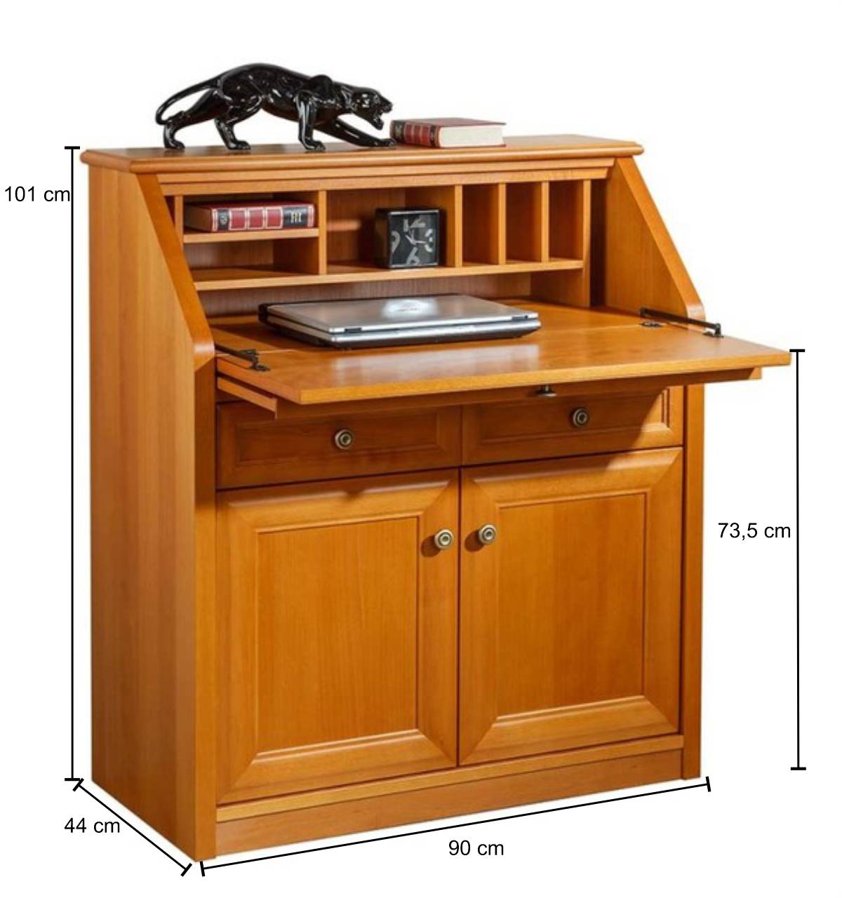 Klassischer Schreibschrank in Kirschbaum - Valbera