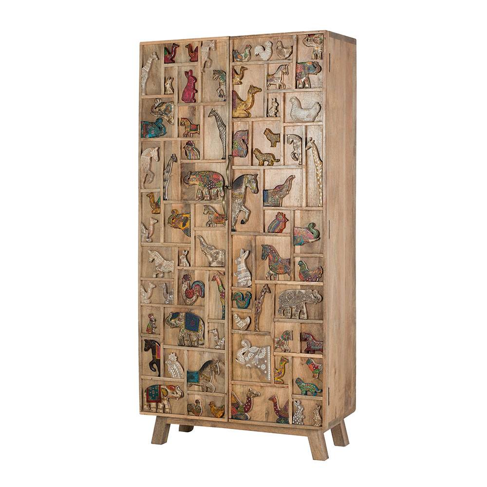 Design Schrank mit Tier Dekor - Widama