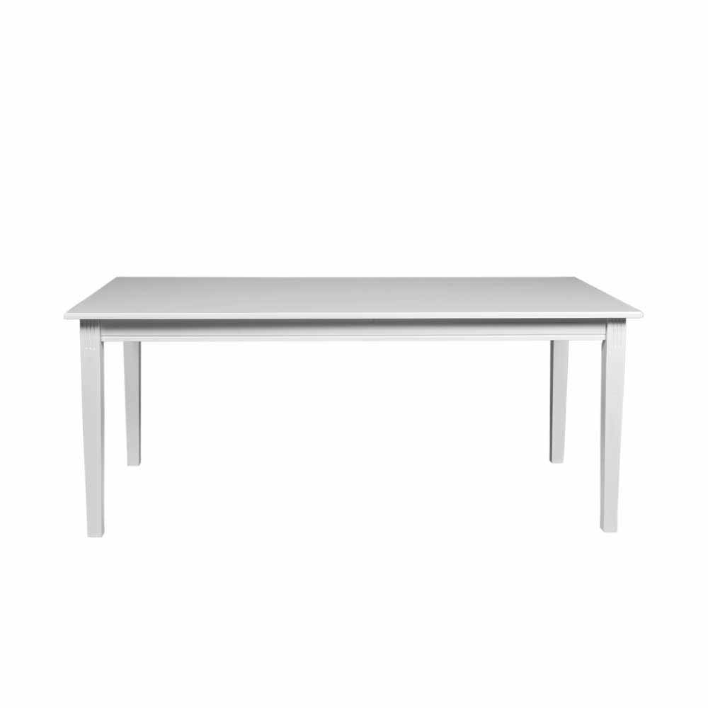 Weiß lackierter Esszimmer Tisch 180x90cm - Zervolo